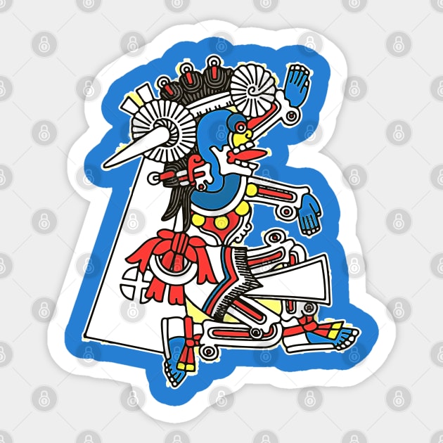 Mictlantecuhtli Sticker by Blind Man Studio